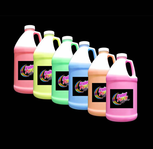 UV Reactive 1/2 Gallon Neon Acrylic Paint-Glows under Ultraviolet Light for Canvas Glass Paper Painting
