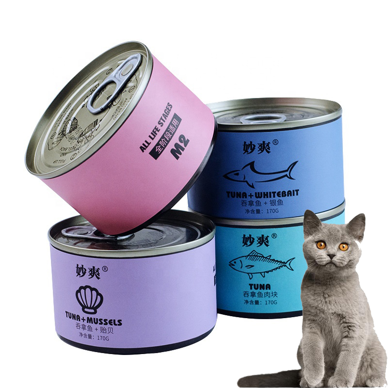 Factory Supply Natural Material Organic Wet Cat Food Canned Cat Food Cat Food Cans