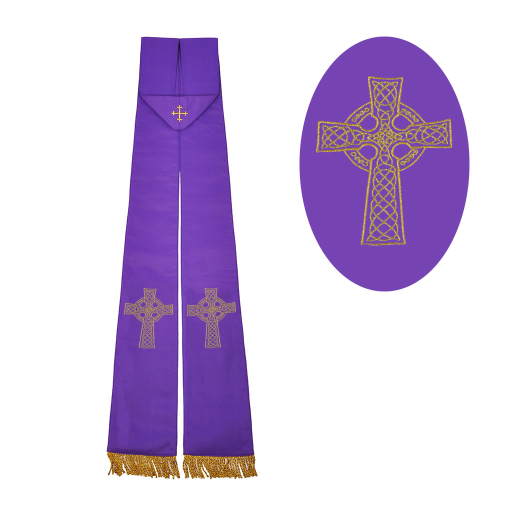 Premium Quality Priest Stoles With Embroidery / Custom Logo Priest Stoles