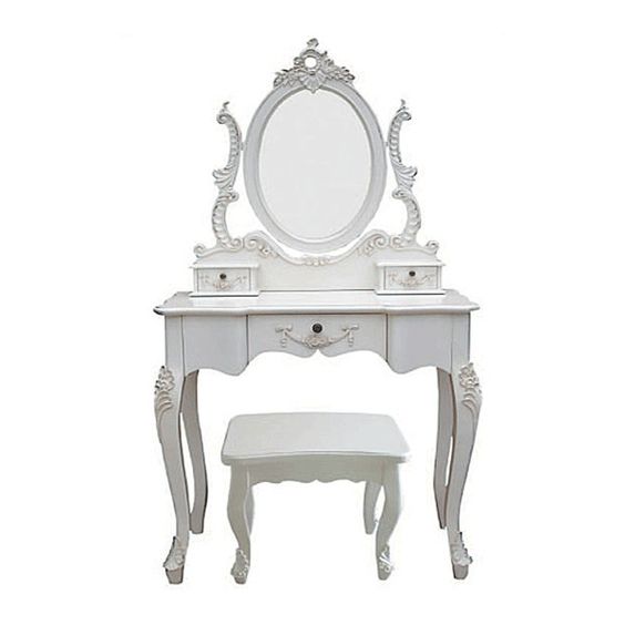 Bedroom Furniture Vanity Modern Corner Dressing Table With Mirror Desk From Indonesia