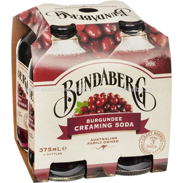 Оптовая продажа, Bundaberg Burgundee, сода для приготовления фруктов 4x мл
