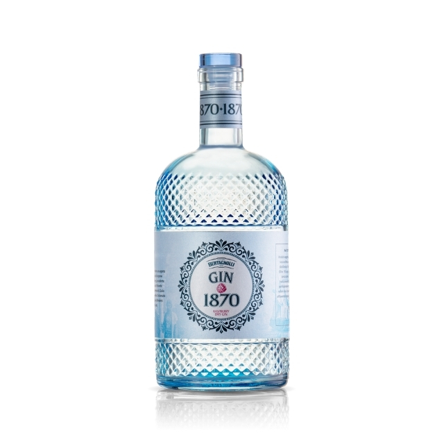 Premium Raspberry Italian Dry Gin 1870 700ml Glass Bottle