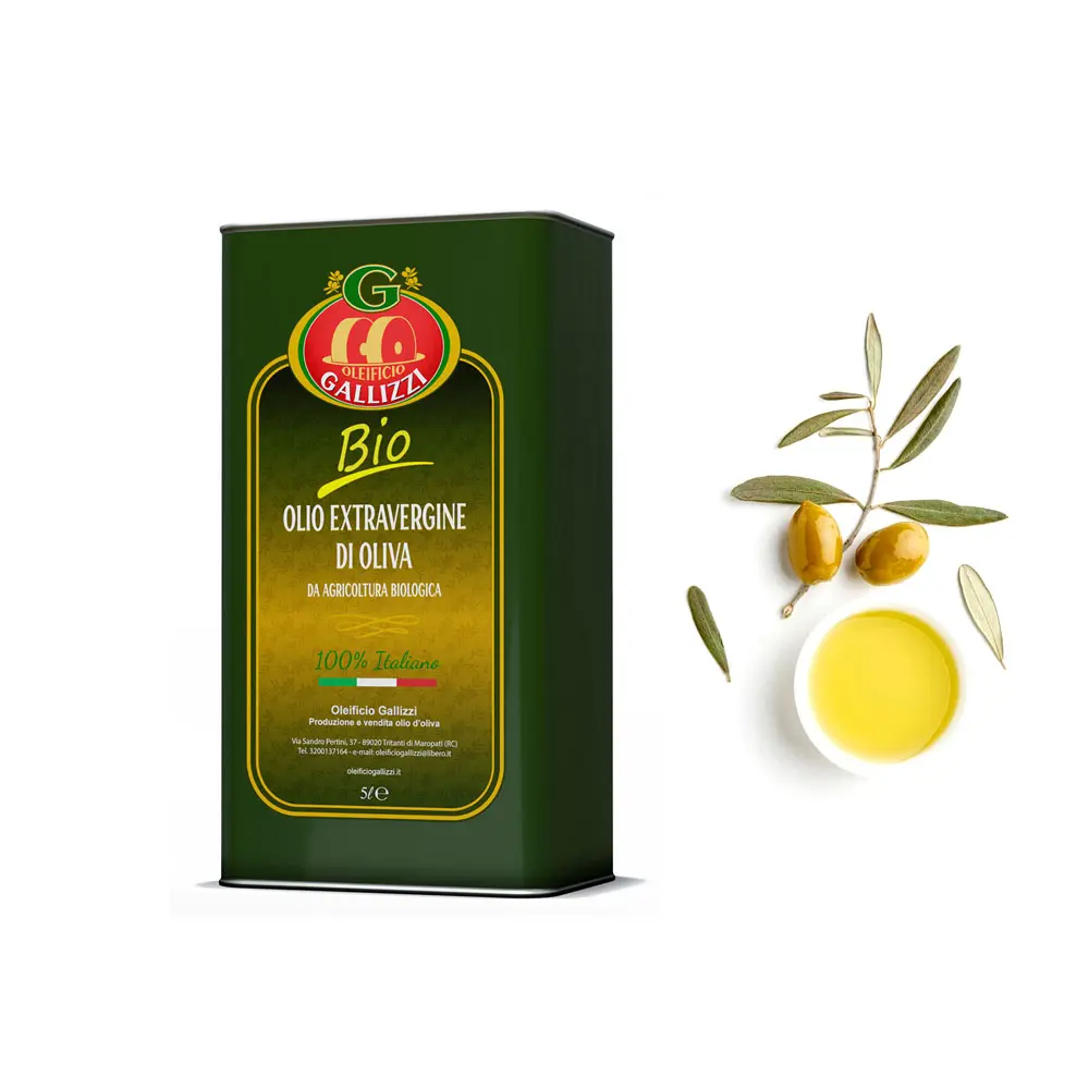 Special selection 100% Italian cold-pressed organic extra virgin olive oil extra virgin from organic farming can 5l to cook