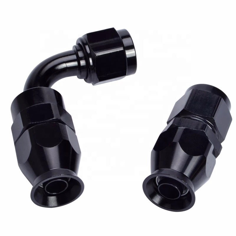 AN4/AN6/AN8/AN10 градусов ptfe прямой адаптер сиденья вращающийся шарнирный масляный охладитель шланг