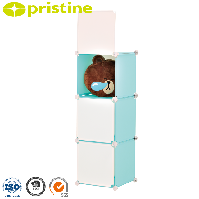 Для хранения домашних MIT домашнего хранения пластик 3 cubeecraft дизайн DIY спальня шкаф для хранения с дверью
