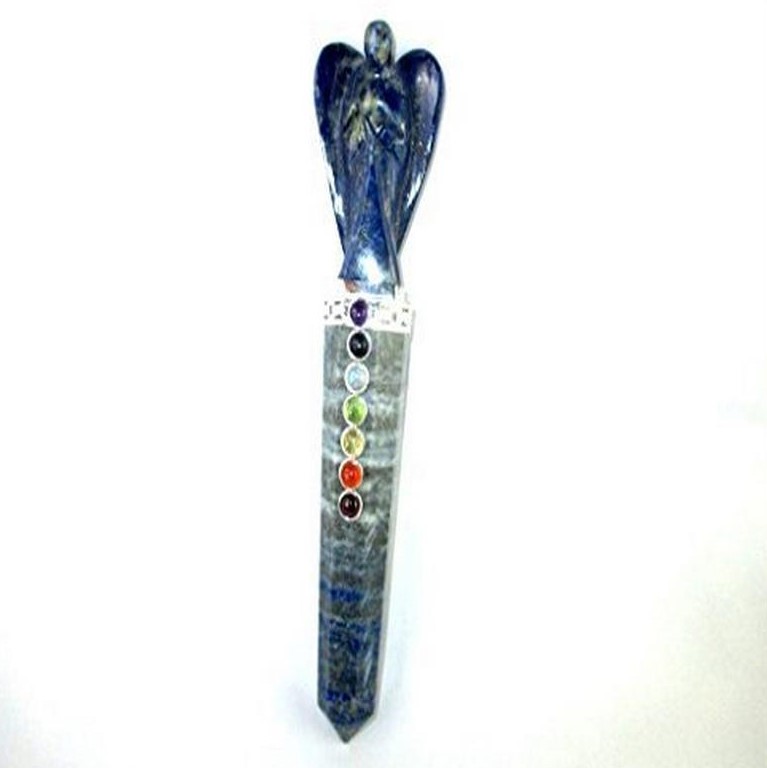 Lapis Lazuli Angel Chakra Wand Stick Approx. 6.5 inch Charged Cleansed Programmed Pure Genuine Stick