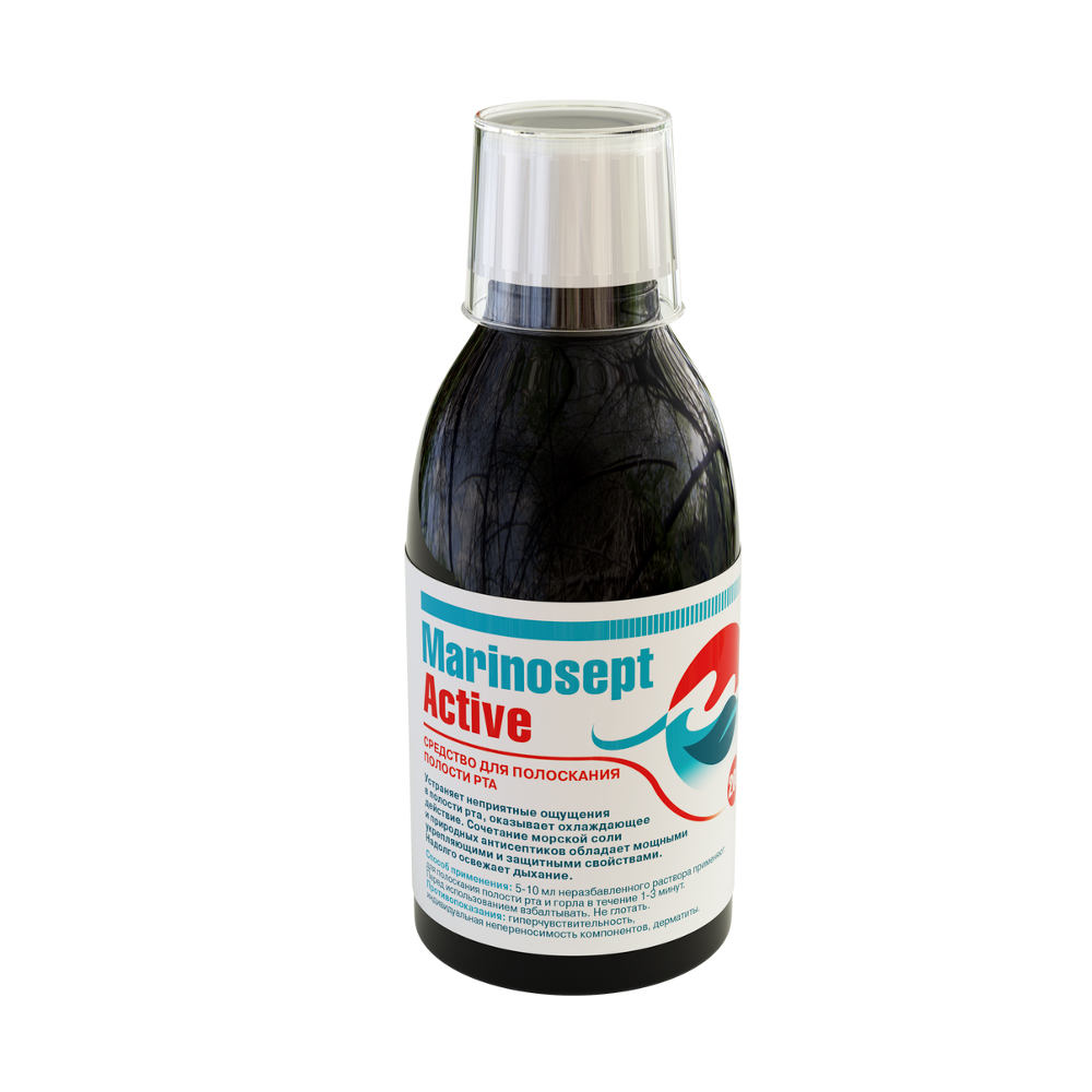 Anti-inflammatory antiseptic disinfecting mouthwash glass jar 250 ml
