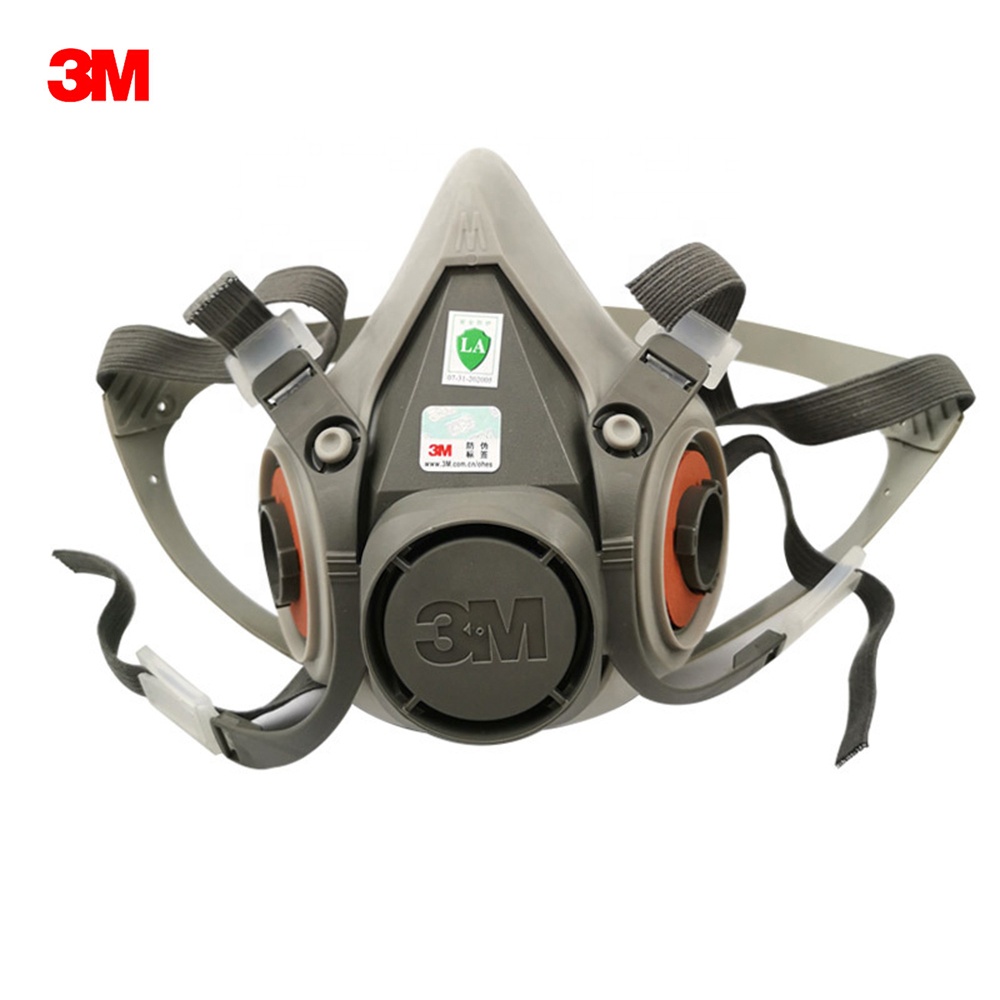 3M 6200 Half Face Gas Respirator Organic Gas Protection Dust-proof Mask Anti Haze Painting Spraying