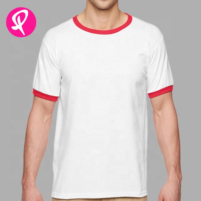 Customised Men's Ringer Tee with attractive colour combo