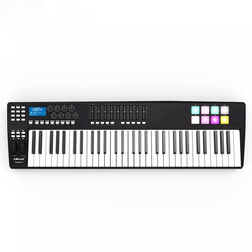 Worlde Panda 61 key music studio piano MIDI Keyboard controller
