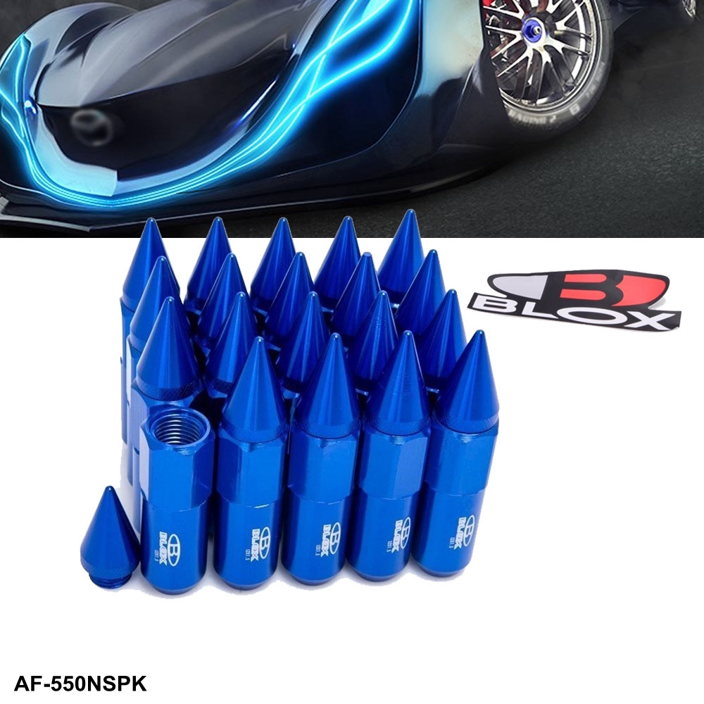 Blox M12X1.5 & M12*1.25 Extended Tuner Wheels Rims Lug Nuts With Spikes Spear Tip Have in Stock For Fast Ship AF-550NSPKDS