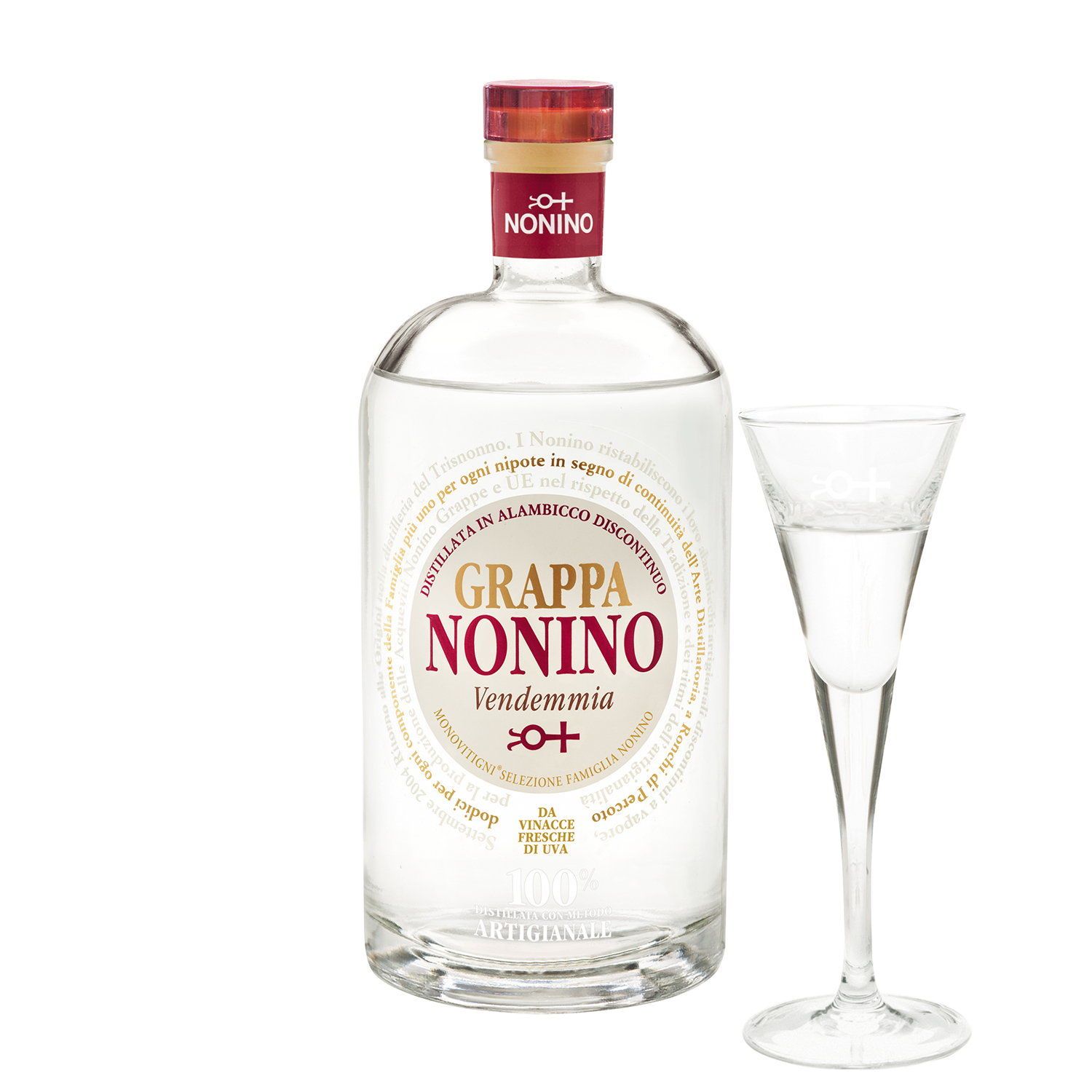 Итальянское Высокое качество OEM Grappa Nonino Vendemmia Bianca 500 мл