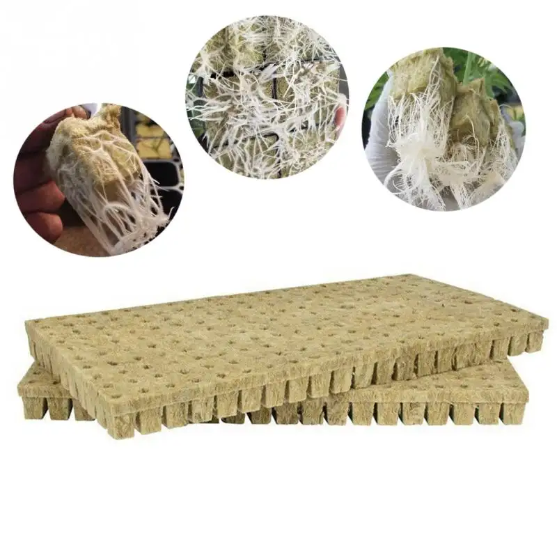 50 шт/лист Soilles Plantin soilless губка для посадки Grodan Starter Cubes rockwool медиа для клонирования минеральной ваты