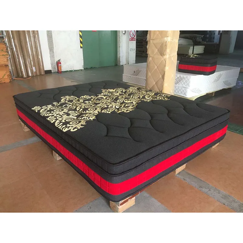 Free Sample Matress Colchone Luxury Queen King Matelas 12 inch For 7 Zone Pocket Coil Latex Spring  Mattress with Box