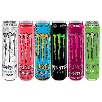 Monster Energy Pacific Punch, Energy + Juice, энергетический напиток 16 унций (473 мл)