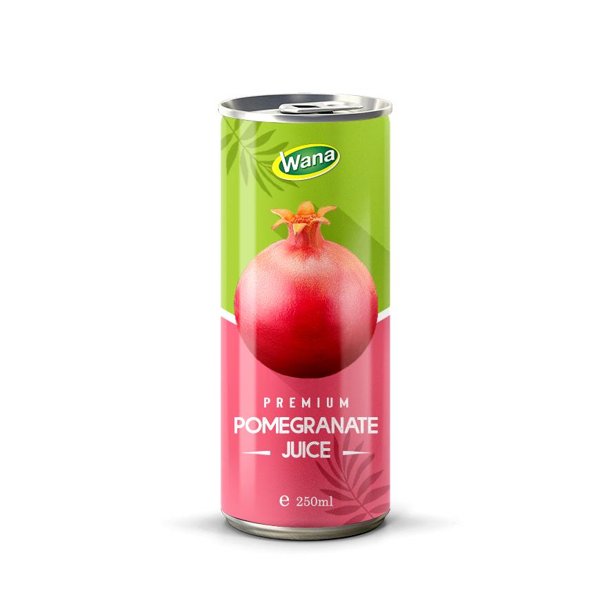 Premium Pomegranate Juice Drink in 250ml Can - Manufacturer with Best Quality Service