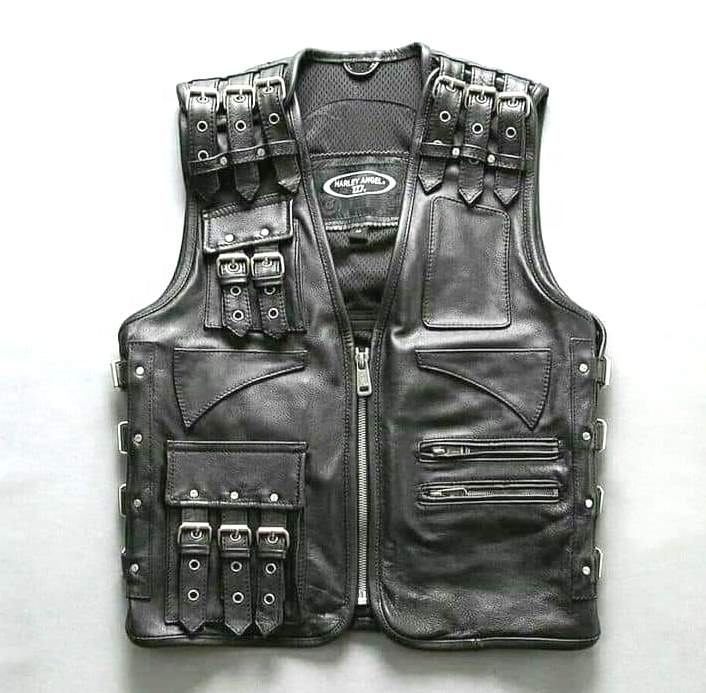 Новинка, мужской летний жилет на молнии HARLEY HOG DAVIDSON, мотоциклетный круизер из натуральной воловьей кожи для американских водителей, клубный жилет