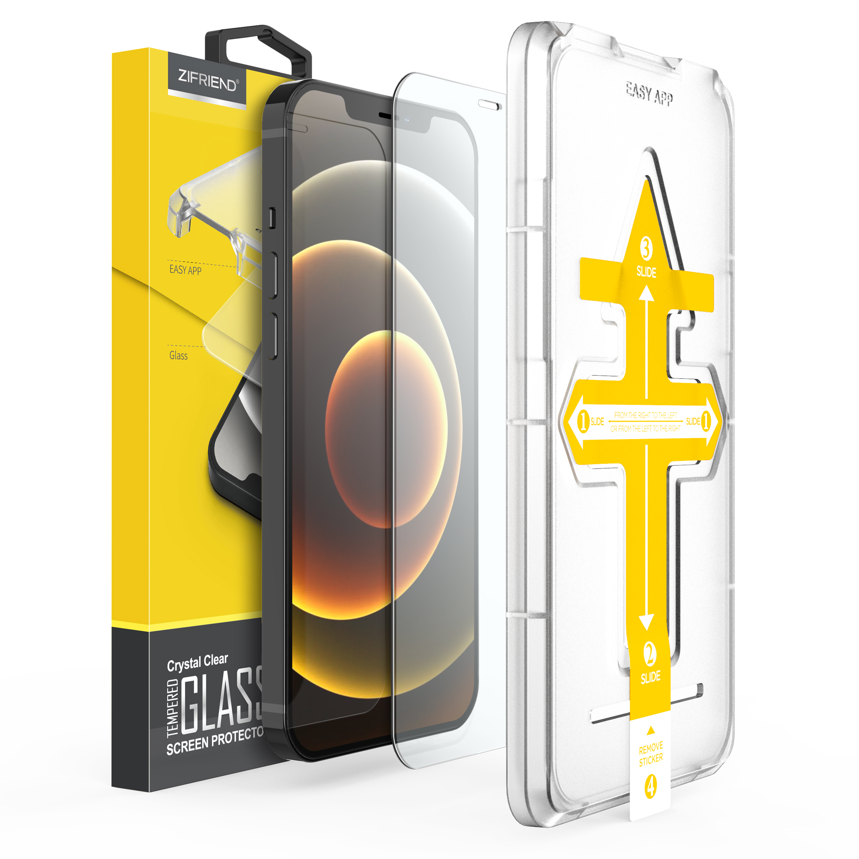 Для iphone 2.5D Закаленное стекло Защита экрана iphone с установкой iphone 12 Pro max защита экрана полное покрытие