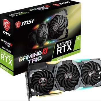 Оптовая продажа для MSI GeForce RTX 2080 Ti GAMING X TRIO GeForce RTX 2080 Ti Graphic Card - 11 ГБ G 2080TI