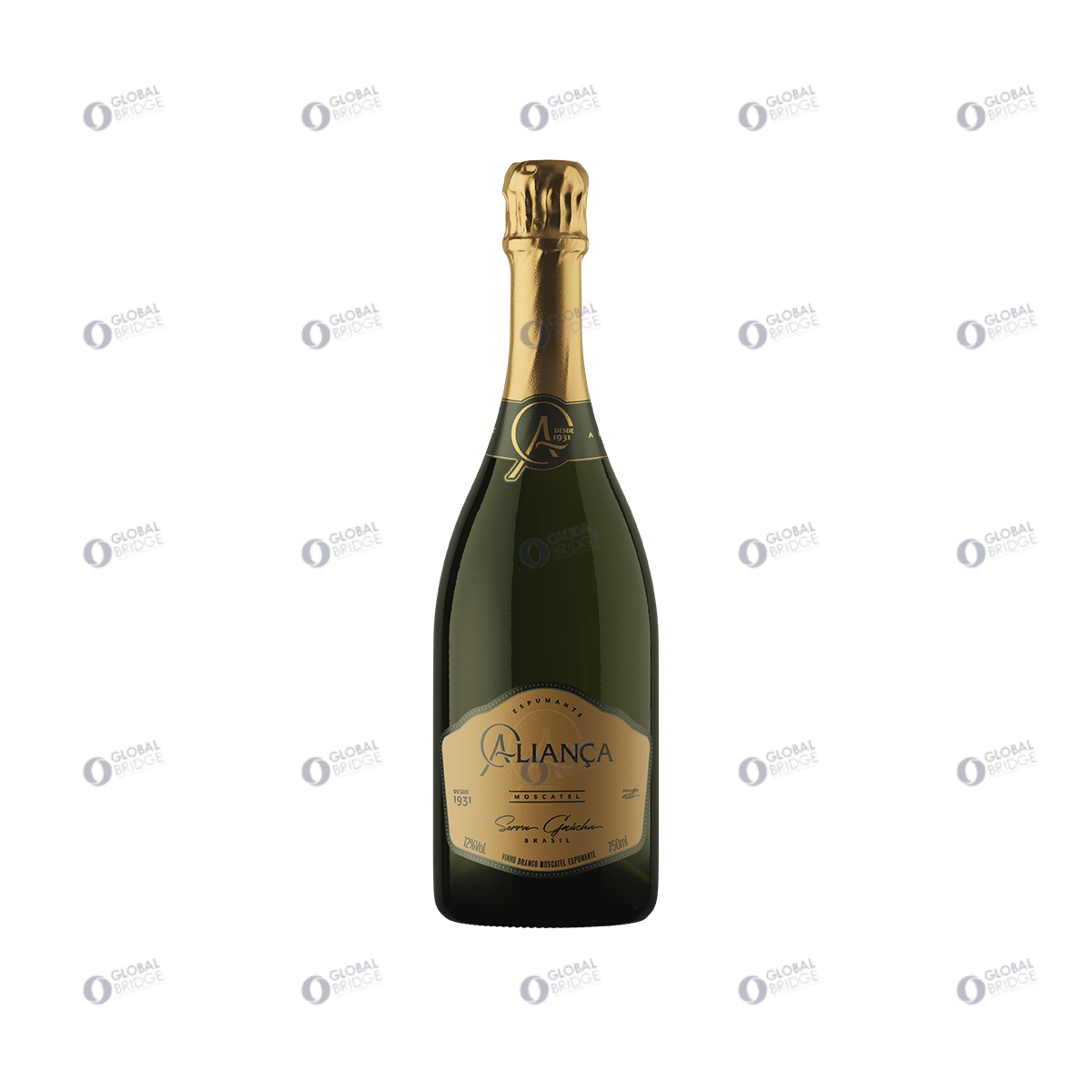 Игристое вино Moscatel Alianca бразильский напиток 750 мл 7.5% алкоголь питьевой метод перлаж винодела Уайт грейп напитков
