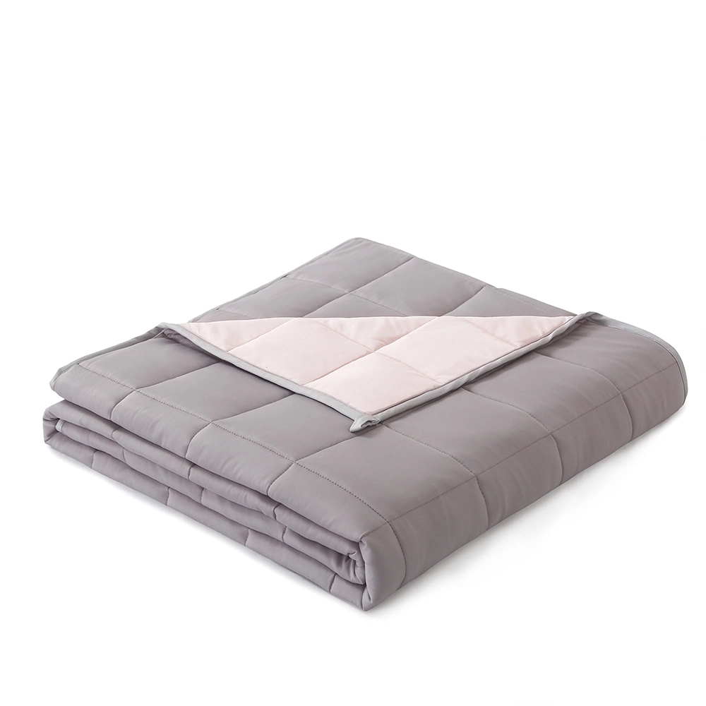 2022 Hot Sale Home textile Oeko-Tex Manufactory Price High Quality Ice Silk Cooling Weighted Blanket 15LBS For Adult