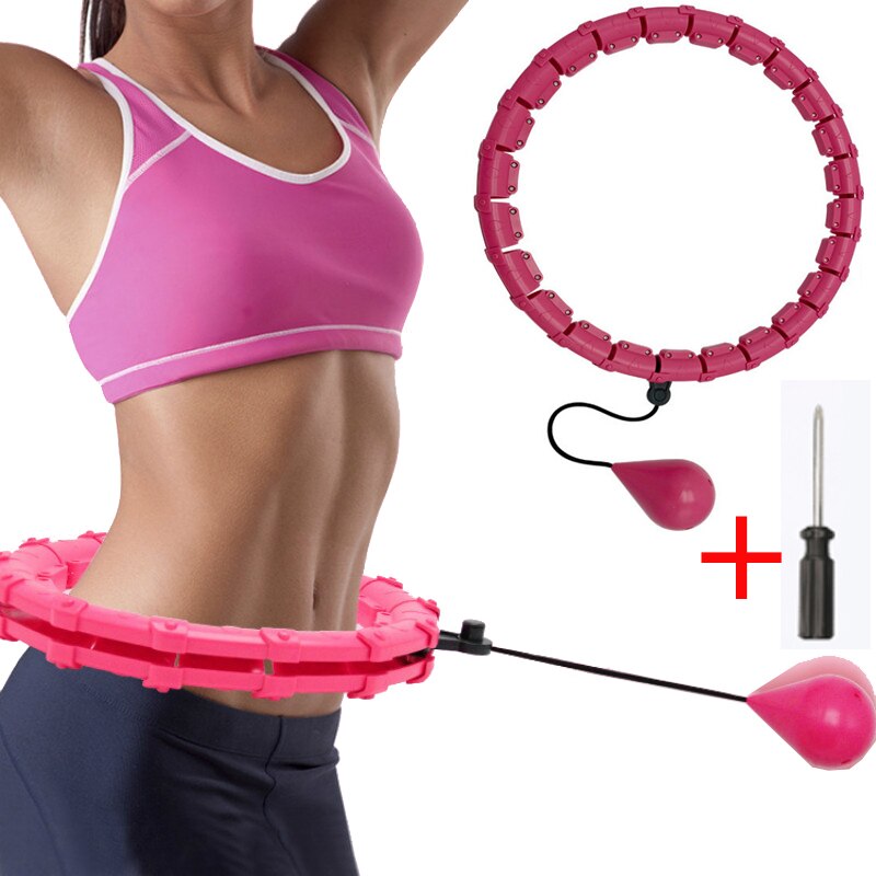 [ FulfillPanda ]Fitness Smart Sports Hoop Thin Waist Exercise Detachable Massage Hoops dropship private label womens fitness