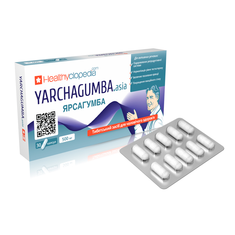 Натуральная диетическая добавка-капсулы YARSAGUMBA для повышения сексуальной потенции
