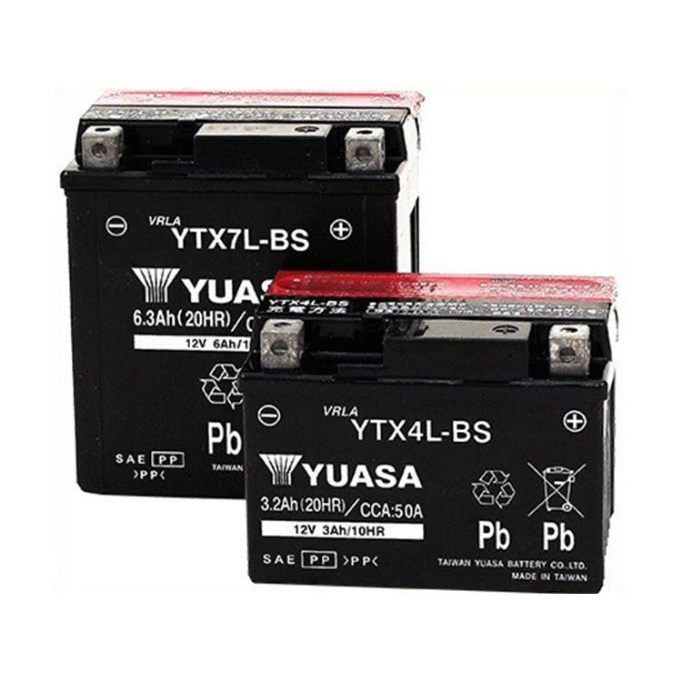 12V 3AH YTX4L-BS АКБ для мотоциклов, сухое заряжение бесплатное техническое обслуживание