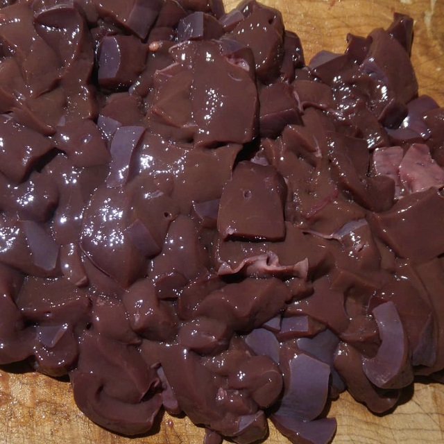 Замороженная халяльная говядина печень