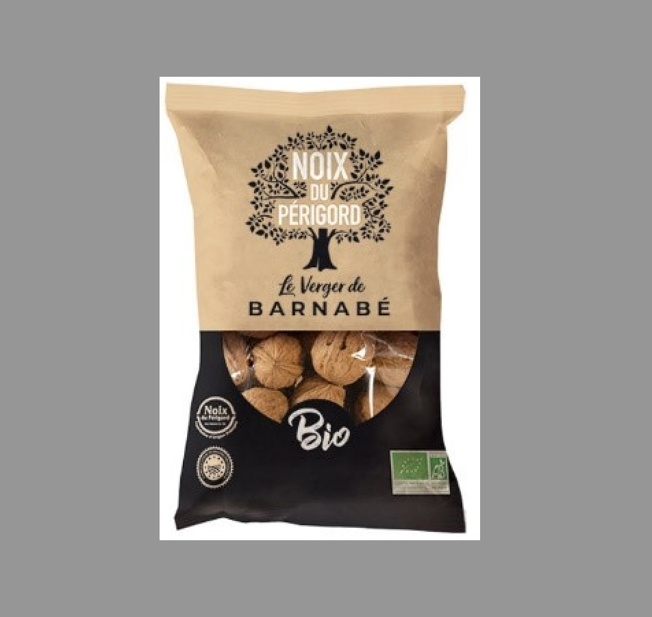 ORGANIC FRENCH WALNUTS VERGER DE BARNABE 500G BAG