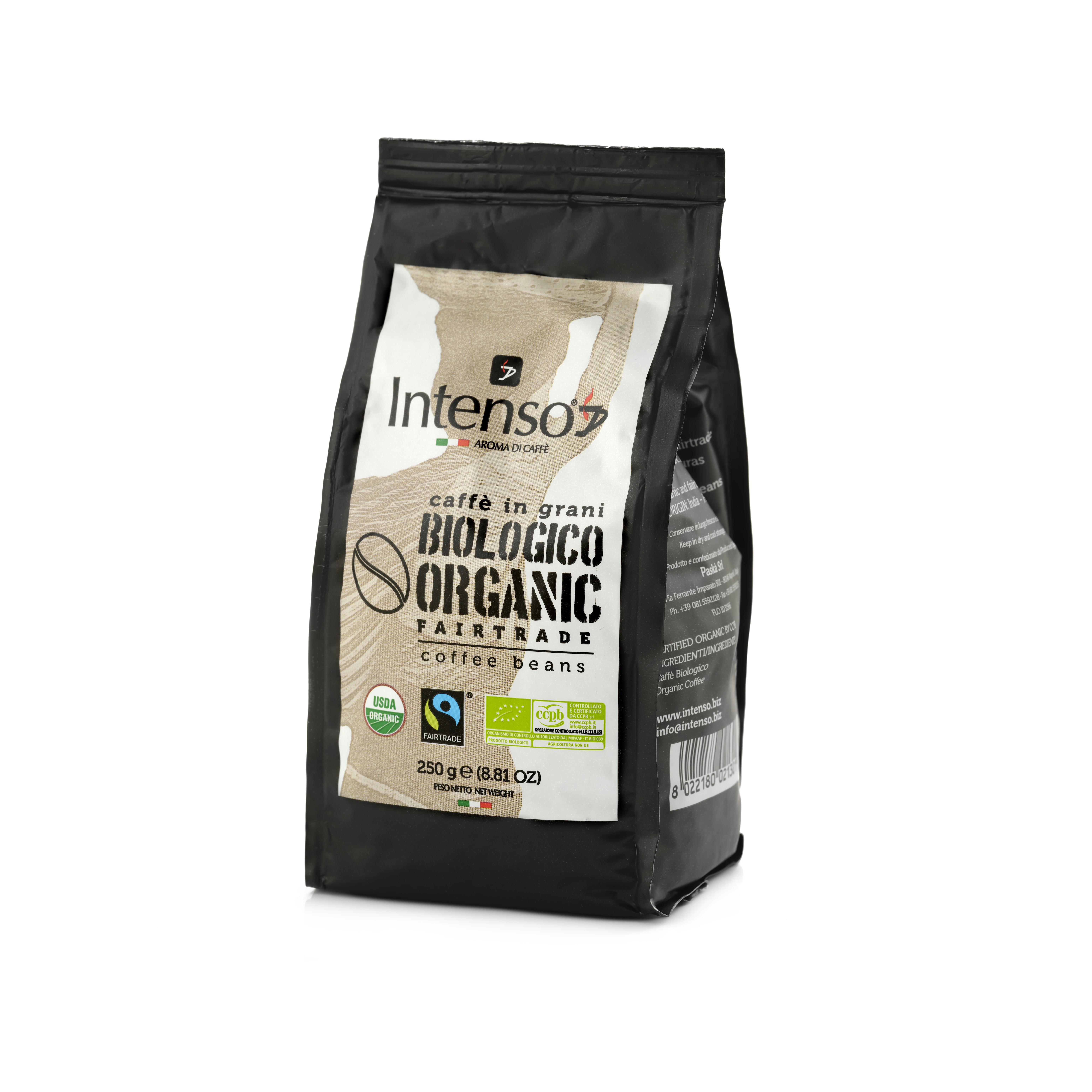 TOP CLASS ROASTED ORGANIC COFFEE BEANS FOR CAFE'