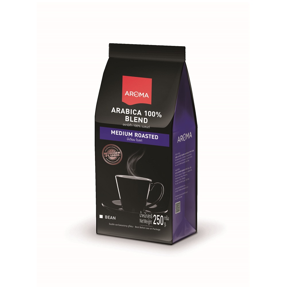 Premium Quality Arabica Roasted Coffee Beans With Weight 250g in PE bags Packaging