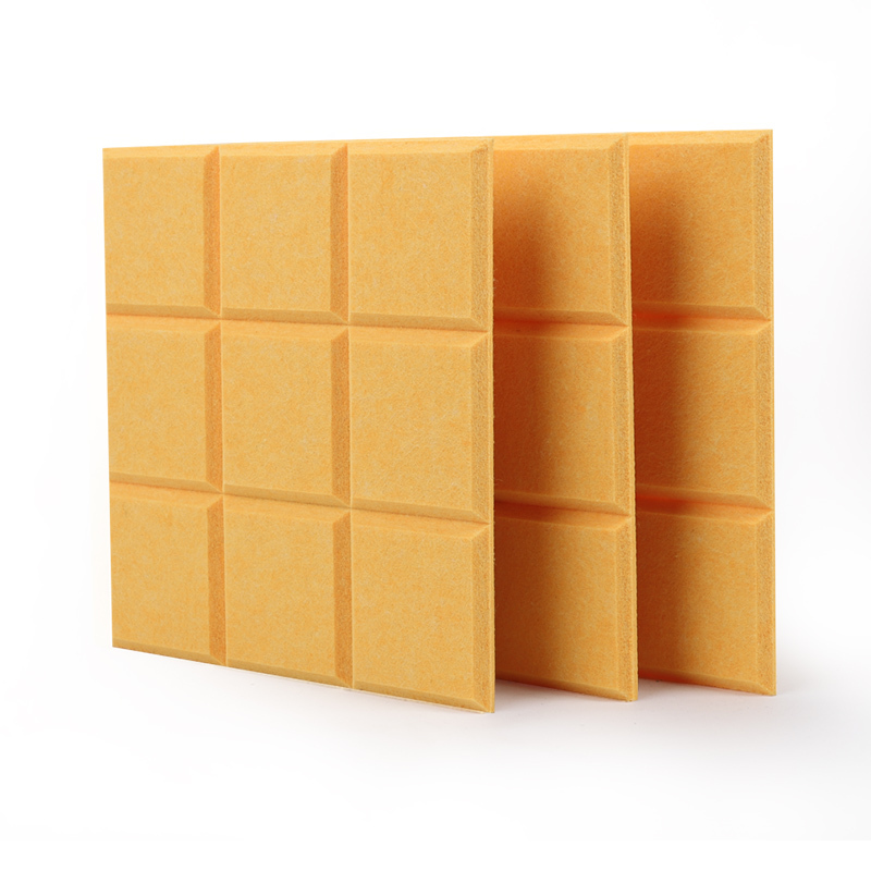 Decorative High Density Polyester Fiber Panels Office Building PET Acoustic Panel