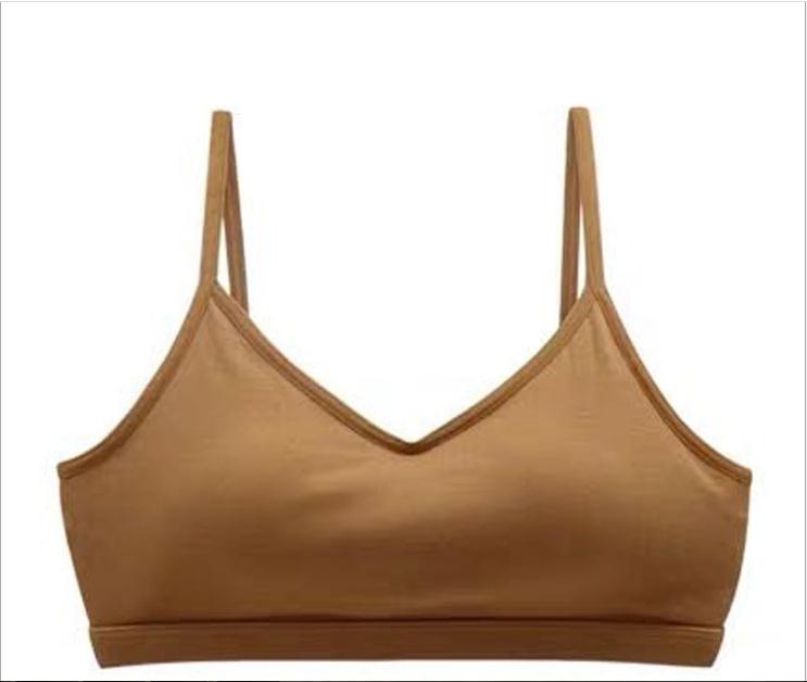 2021 Hot Sale women gartered sling tube top wrapped bra thin one-piece half without steel ring