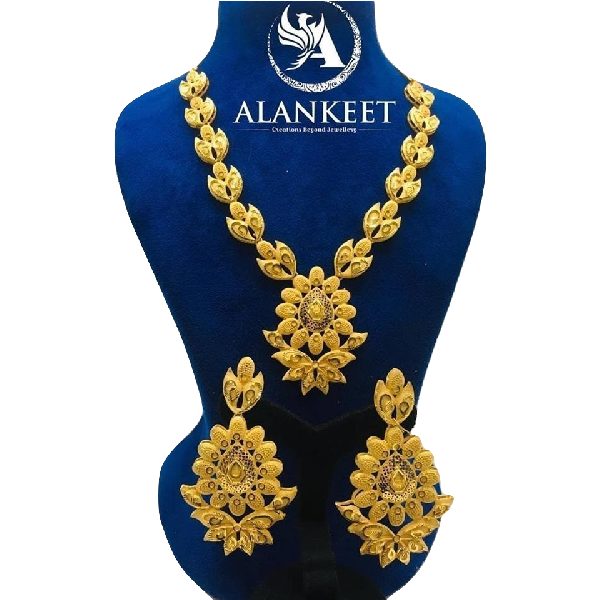 Indian Gold Plated Jewelry Necklace set