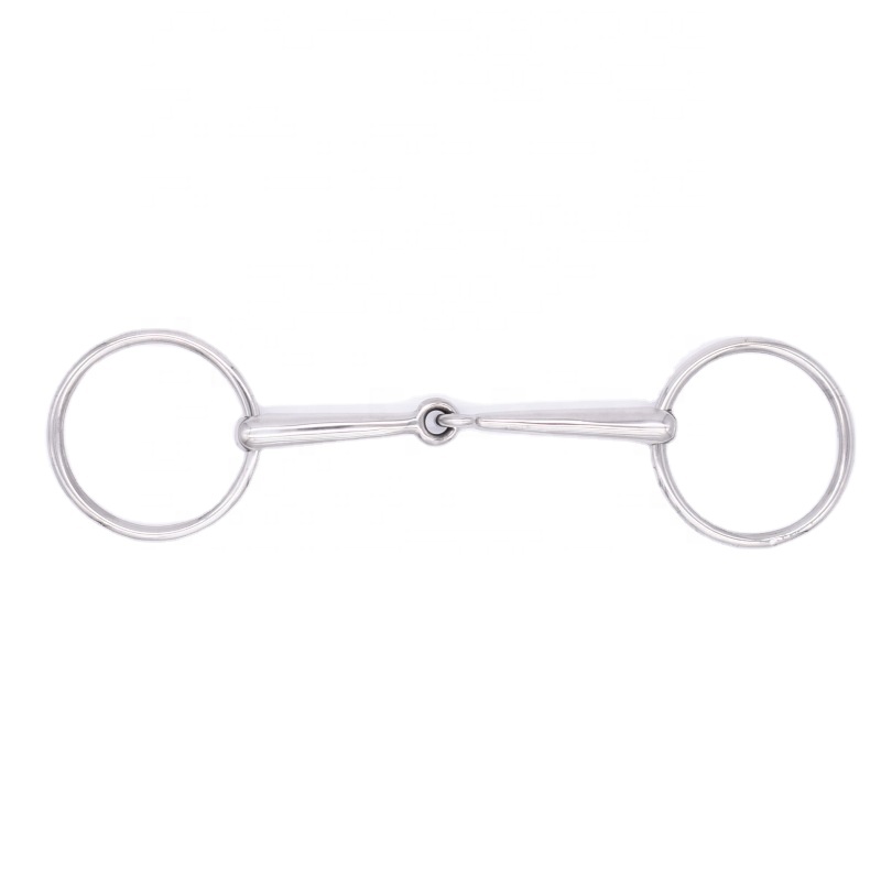 Stock Horse Equestrian Bradoon Purpose Comfortable loose Ring Snaffle stainless steel horse mouth bits western bit