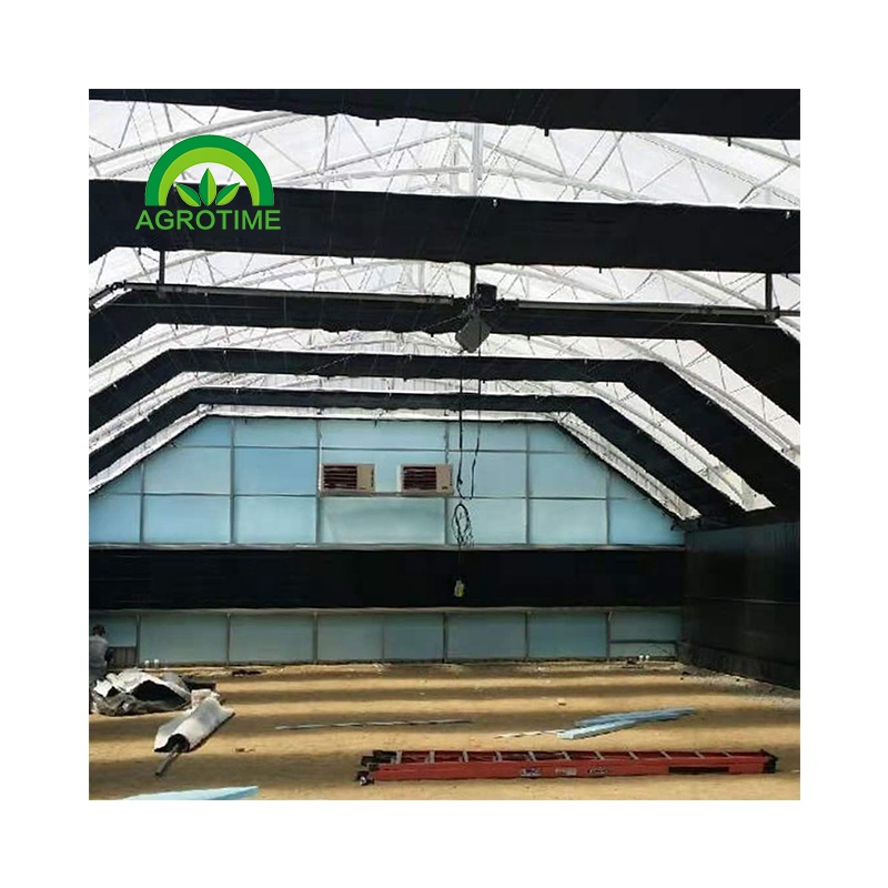 Light Deprivation Easily Assembled Multi span Commerical Blackout Greenhouse