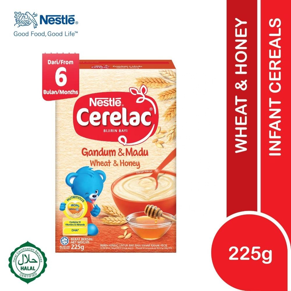 Пшеница и мед Cerelac 225 г, Халяльные Детские хлопья