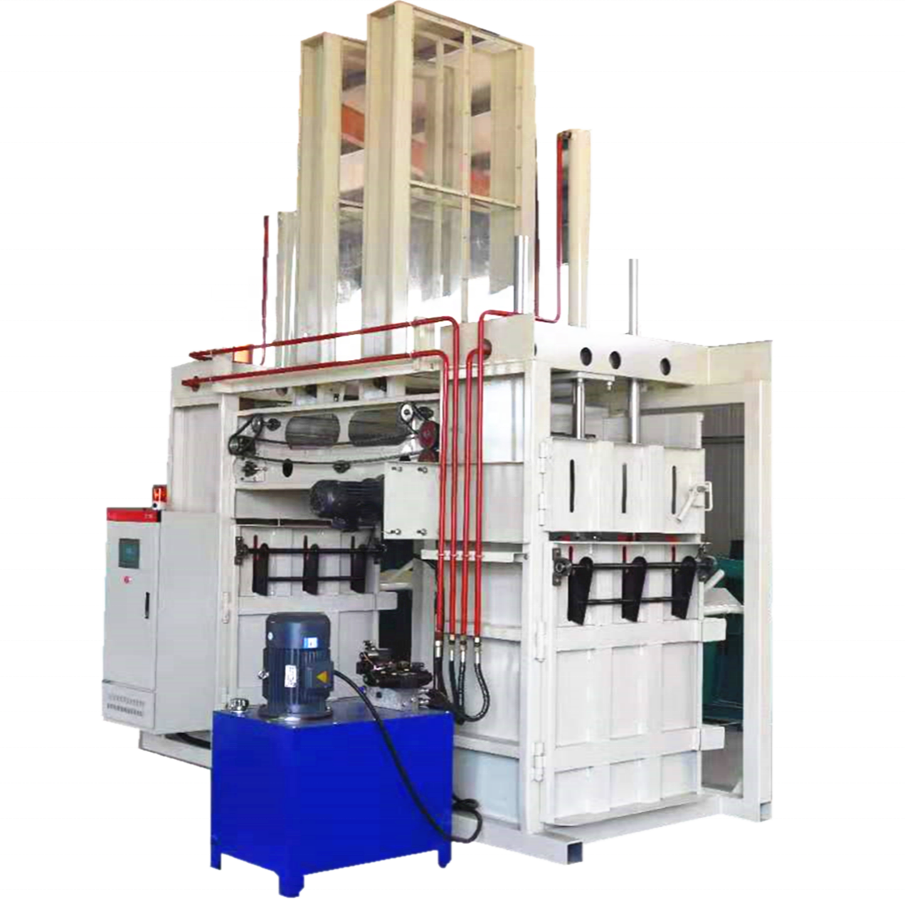 Hydraulic Baling Press Machine For Cotton Sheep Wool Waste Clothes Recycling Fiber