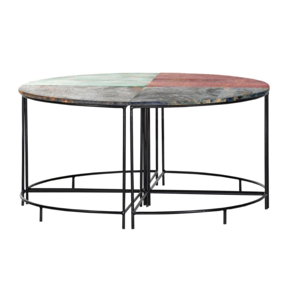 Best 2021New coffee table With Solid Wood And metal crafts Base furniture Or storage holders living room furniture For home