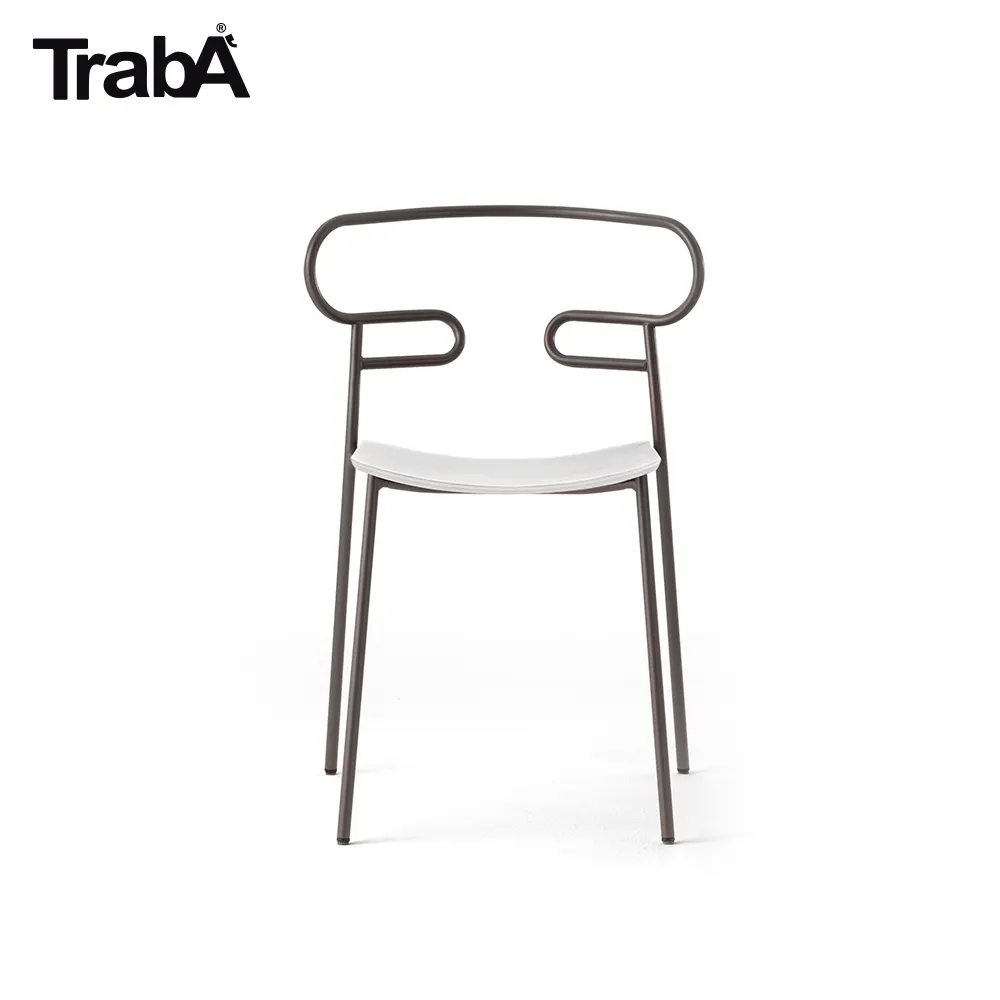 Top Quality stackable Chair metal frame wood seat