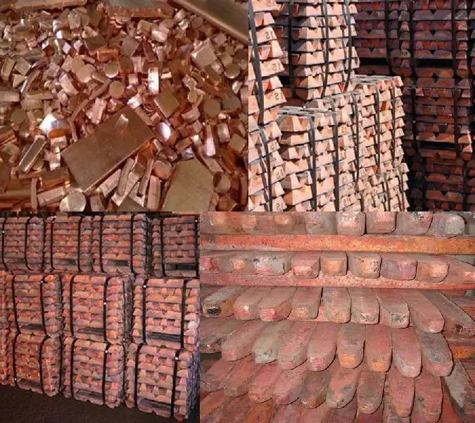 High Purity Copper Ingots 99.99 supplier 99.999% pure copper copper ingot from factory
