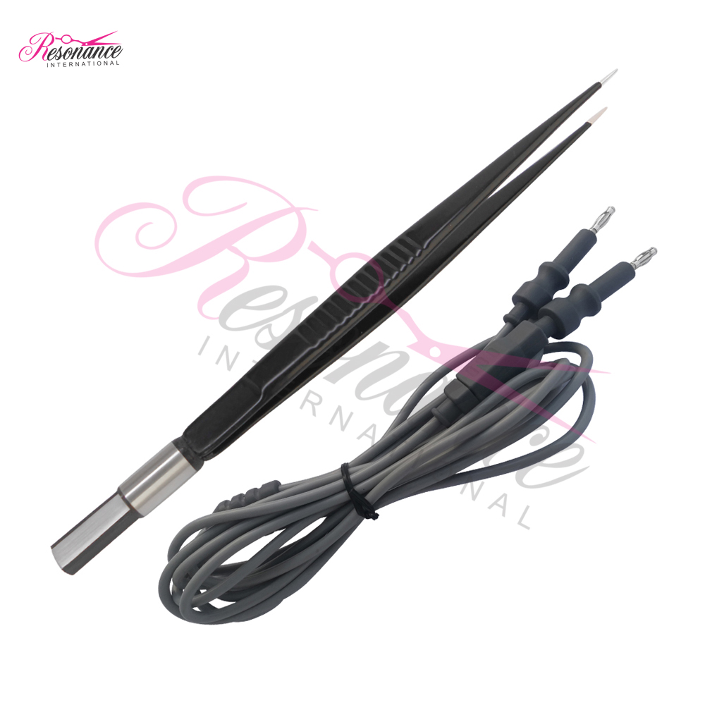 Reusable Non-Stick European Straight Bipolar Coagulation Forceps Cord with Cable ENT Instruments