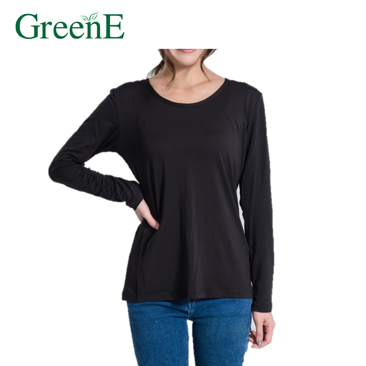 Грин-BtD одежда с длинным рукавом для женщин (S, M, L, XL)(BLK) терапевтический био F-IR для циркуляции воды и восстановления