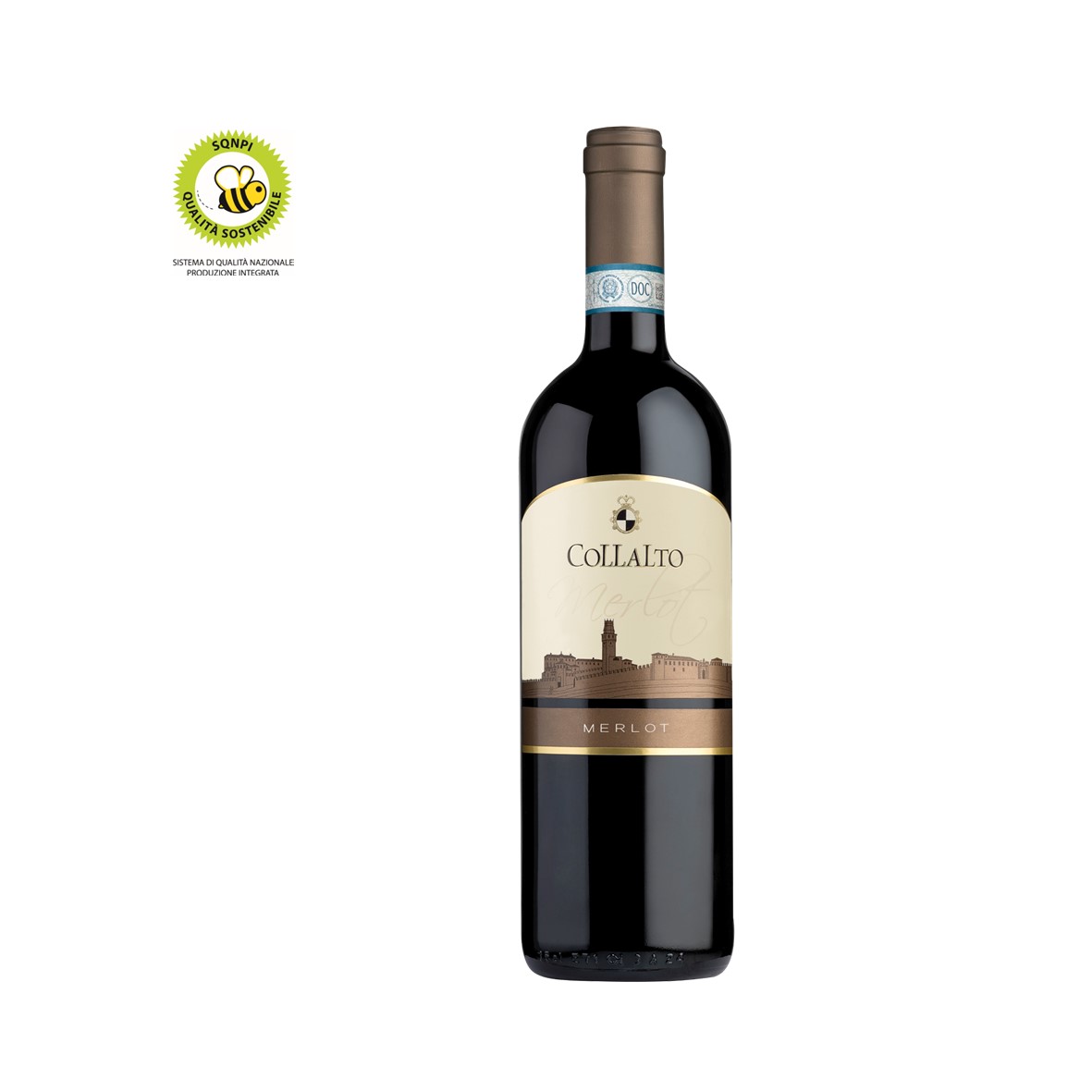 Сделано в Италии, бутылка для красного вина, MERLOT PIAVE DOC, 0,75 Л, стеклянная бутылка для HORECA