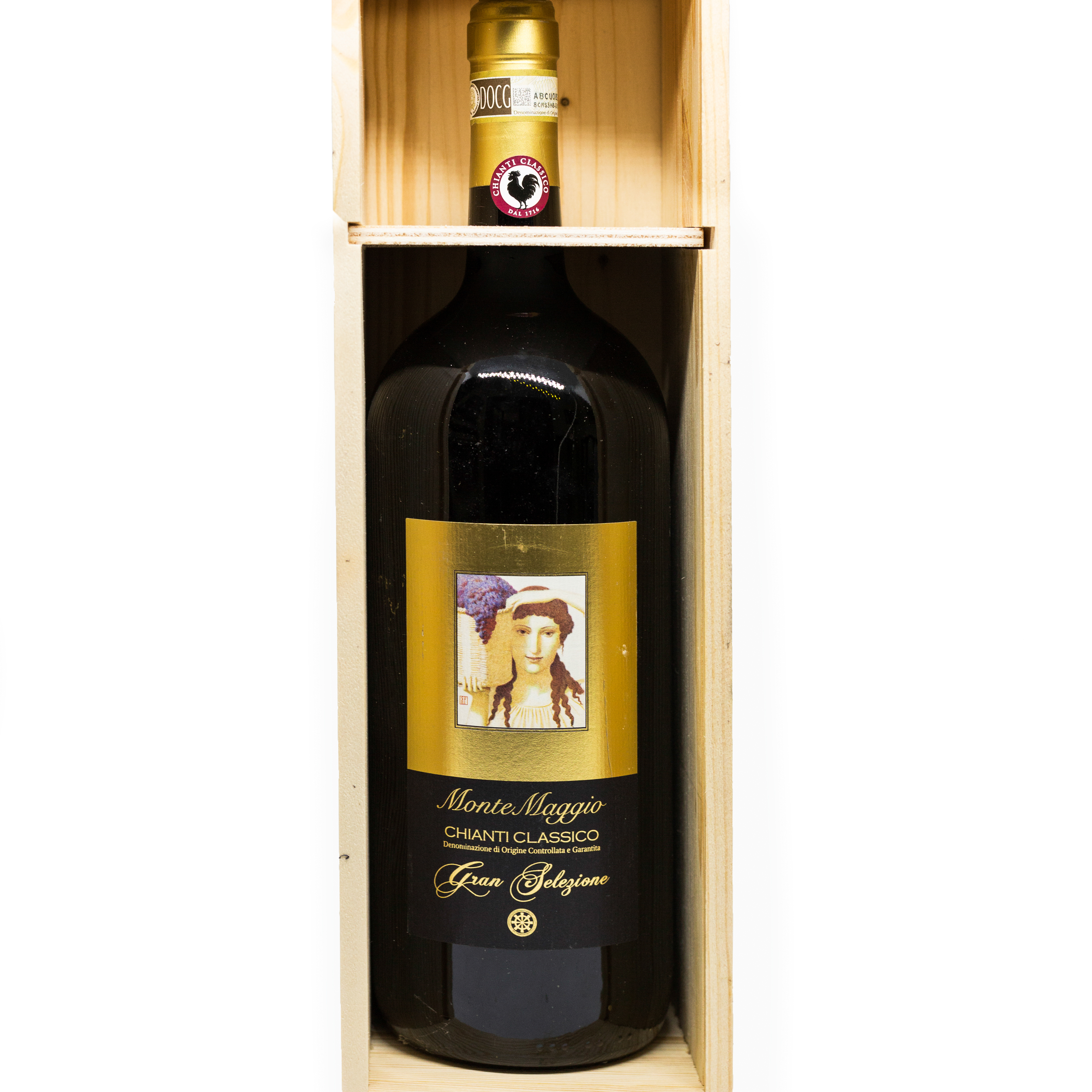 Итальянское органическое сухое тонкое красное вино Chianti Classico Gallo Nero DOCG Gran Selezione монтомахэ Magnum