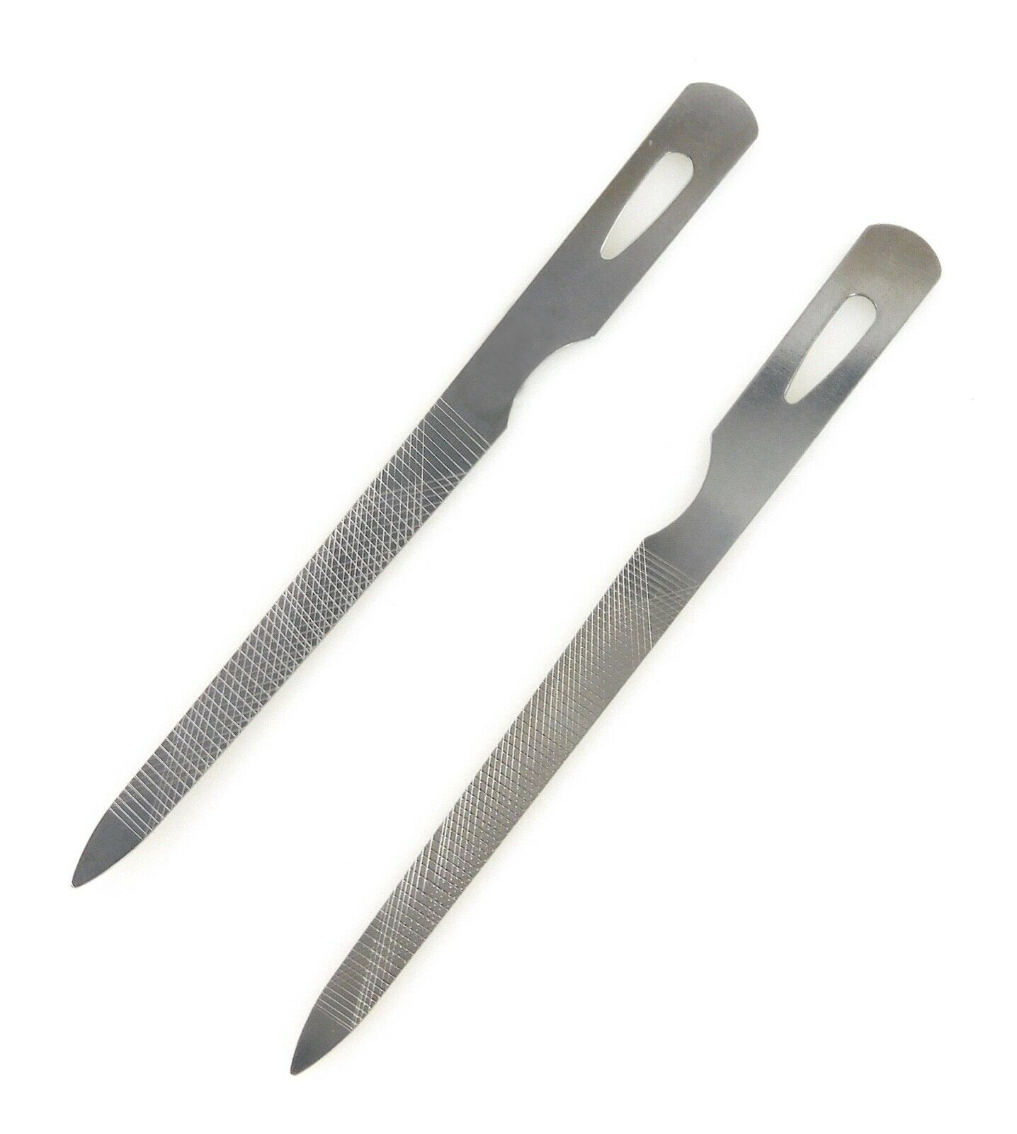 DOUBLE SIDE MANICURE | PEDICURE NAIL FILE 2 PCS STAINLESS STEEL