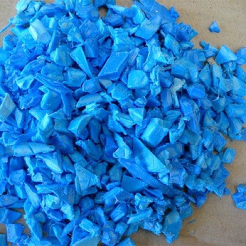 Заводская цена, HDPE барабанная переточка/HDPE Синие барабанные хлопья