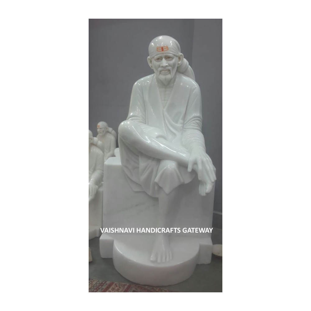 Ручная работа, мраморная статуя Rajasthani Sai Baba для домашнего использования