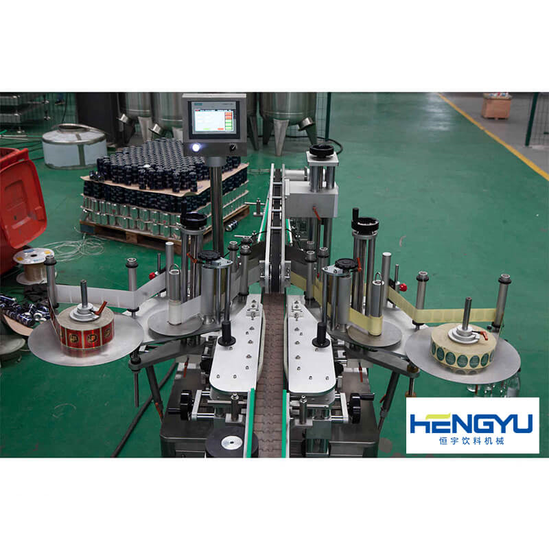 Automatic drink water bottle filling capping and labeling machine